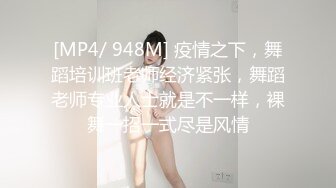 [MP4/ 948M] 疫情之下，舞蹈培训班老师经济紧张，舞蹈老师专业人士就是不一样，裸舞一招一式尽是风情