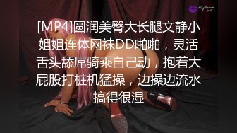 [MP4]圆润美臀大长腿文静小姐姐连体网袜DD啪啪，灵活舌头舔屌骑乘自己动，抱着大屁股打桩机猛操，边操边流水搞得很湿