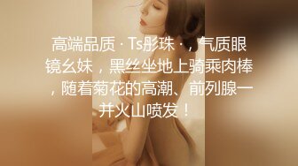 高端品质 · Ts彤珠 ·，气质眼镜幺妹，黑丝坐地上骑乘肉棒，随着菊花的高潮、前列腺一并火山喷发！ 