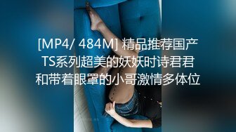 [MP4/ 484M] 精品推荐国产TS系列超美的妖妖时诗君君和带着眼罩的小哥激情多体位