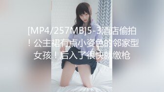 [MP4/257MB]5-3酒店偷拍！公主裙有点小姿色的邻家型女孩！后入了很快就缴枪